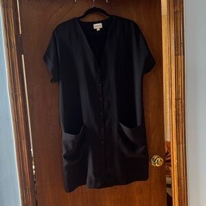 Black Button-Up Dress